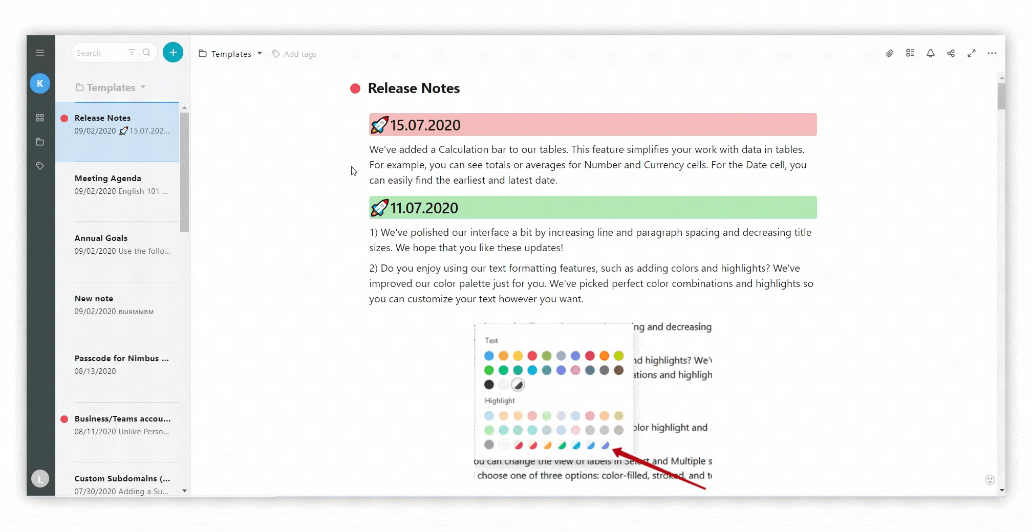 Creating a block through the menu